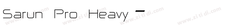 Sarun Pro Heavy字体转换